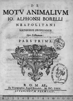 An illustration from De Motu animalium, Jo. Alphonsi Borelli,... opus posthumum. Pars prima (1680)