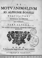 An illustration from De Motu animalium, Jo. Alphonsi Borelli,... opus posthumum. Pars altera (1681)