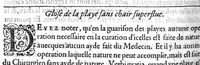 An illustration from Notabilia supra Guidonem scripta, aucta, recognita, ab excellenti Medicinae dilucidatore Domino Joanne Falcone, Montispessulanae Academiae Decano. Quae cum a multis antehac et typographis, et invidis depravata fuerint, ita ut falsa pro veris supposita, sed vera pro falsis, et utilia pro inutilibus perniciose substracta sint : nunc tamem ab omni labe repurgata, nec mediocri adhibita diligentia pristino nitori ac integritati restituta : imo vero additis duorum Medicinae luminum Hippocratis et Galeni, necnon Avicennae, Rhasis, Avenzoar, Mesuae, aliorumque insignium Medicorum autoritatibus illustrata sic recens in lucem emissa proferuntur (1559)