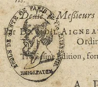 An illustration from Traicté pour la conservation de la santé et sur la saignee de ce temps, ...troisième édition... (1650)