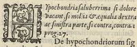 An illustration from Hippocratis Prognosticum : in quo omnes diuini viri, tàm genuinae sanctae et magnae tabellae, quàm spurie, apocryphe, et tabellae paruae sententiae continentur ordine secundum locos dispositae, et brevibus annotationibus illustratae à Doctore Il defonso Lopi Pinciano, Cesarae Maiestatis Medico (1596)