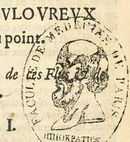 An illustration from Discours et advis sur les flus du ventre douloureux, soit qu'il y ait du Sang ou point, sur le trousse-galant dict choleras-morbus... (1643)