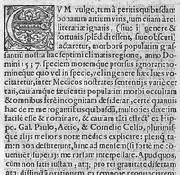 An illustration from De febre purpura... (1578)
