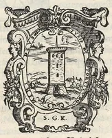 Picture 1 of 3 from Gabriellis Fallopii Mutensis physici praeclarissimi , ... expositio in librum Galeni de ossibus. Huic accesserunt observationes anatomicae eiusdem authoris. Atque haec omnia a Francisco Michino de Sancto Arcangelo eius discipulo ex fidelisimo codice, dum ille ea publice profiteretur descripta fuerunt, ac nunc primum in lucem edita ... (1570), leaf 0