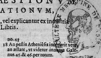 Picture 1 of 23 from Praelectiones Marciae, sive Commentaria in Thucydidis historiam, seu narrationem de Peste Atheniensium. (1603), leaf 6