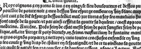 An illustration from Le tresor des pouvres selon maistre Arnoult de Villenove : maistre Gerard de Solo et plusieurs aultres docteurs en medecine de Montpellier (1518)