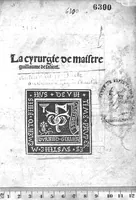 Picture 1 of 26 from La cyrurgie de maistre Guillaume de Salicet (1505), leaf 0