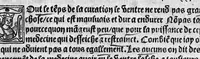 An illustration from Guaiacum. L’experience et approbation Ulrich de Huten notable chevalier. Touchant la medecine du boys dict Guaiacum. Pour circonvenir et dechasser la maladie indeuement appelle francoyse Aincois par gens de meilleur jugement est dicte et appelle la maladie de Neaples, traduicte et interpretee par maistre Jehan Cheradame, Hypocrates estudiant en la faculte et art de medecine, (1520)