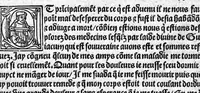 An illustration from Guaiacum. L’experience et approbation Ulrich de Huten notable chevalier. Touchant la medecine du boys dict Guaiacum. Pour circonvenir et dechasser la maladie indeuement appelle francoyse Aincois par gens de meilleur jugement est dicte et appelle la maladie de Neaples, traduicte et interpretee par maistre Jehan Cheradame, Hypocrates estudiant en la faculte et art de medecine, (1520)