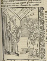 An illustration from Stultifera Nauis : narragonice p[er]fectionis nunq[uam] satis laudata Nauis: per Sebastianu[m] Brant
