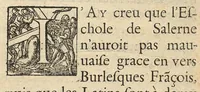 An illustration from L'Eschole de Salerne en vers burlesques (1650)