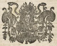 An illustration from La Pharmacopée de Bauderon, revvë, et exactement corrigée en plus de treize cens endroits, des fautes qui s'étoient glissées dans les precedentes editions. et de nouveau augmentée de plusieurs remarques fort utiles, tant sur la theriaque...par François Verny. Derniere edition (1672)