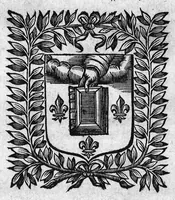 An illustration from Remarques sur la dignité, rang, préséance, autorité et jurisdiction du recteur de l'université de Paris, par M. César Egasse du Boulay,... (1668)