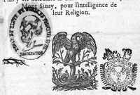 Picture 1 of 45 from Portraicts d'oyseaux, animaux, serpens, herbes, arbres, hommes et femmes d'Arabie & d'Egypte, observez par P. Belon du Mans...est adjoutée une carte du Mont Athos , & du Mont Sinay (1618), leaf 0