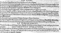 Picture 7 of 24 from Histoire des plantes, en laquelle est contenue la description entiere des herbes, c’est à dire, leurs Especes, Forme, Noms, Temperament, Vertus et Operations : non seulement de celles qui croissent en ce païs, mais aussi des autres estrangeres qui viennent en usage de Medecine. Par Rembert Dodoens Medecin de la Ville de Malines. Nouvellement traduite de bas Aleman en François par Charles de l’Escluse (1567), leaf 190
