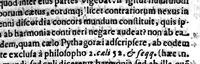 An illustration from Okellos o Leukanos philosophos... Ocellus Lucanus philosophus De vniversi natura textum è Graeco in Latinum transtulit, collatisque multis exemplaribus etiam M.SS. emendauit, paraphrasi, & commentario illustrauit Carolus Emmanuel Vizzanius ... Pars physica (1646)