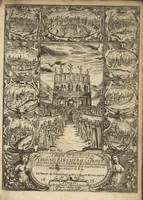 An illustration from Amphithéâtre d'honneur dressé par la France, a la memoire du seigneur Joseph Balsamo...en faveur du secret merveilleux par luy inventé, & de ses rares et singulieres proprietez contre diverses maladies & infirmités du corps humain divisé en quatre livres... (1638)