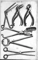 An illustration from Cheiroplotheke, seu... Armamentarium chirurgicum XLIII tabulis... exornatum. Opus posthumum... (1655)
