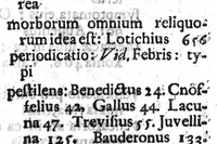 An illustration from Lindenius renovatus sive Johannis Antonidae Van der Linden De Scriptis Medicis libri duo (1686)