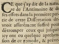An illustration from Dissertation sur l'antimoine... (1682)