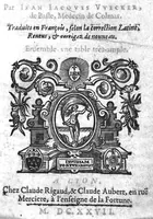 An illustration from Les secrets et merveilles de nature, recueillis de divers autheurs, & divisez en dix-sept livres, par Jean-Jacques Wecker..., traduit en françois selon la correction latine, reveus, & corrigez de nouveau (1627)