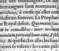 An illustration from Hydrologie ou discours de l'Eave (1614)