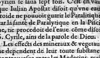 An illustration from Hydrologie ou discours de l'Eave (1614)