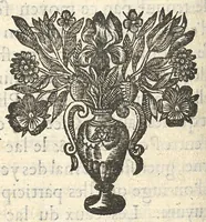 An illustration from De la nature des bains de Bourbon et des abus qui se commettent à présent en la boisson de ces eaux... (1650)