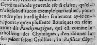 An illustration from La Pharmacopée accomplie. Par un grand nombre de sections et de compositions usitées à present, qui manquent & ne se treuvent point en celle de MM. de Bauderon, avec des paraphrases curieuses sur chascune, & le melange en françois ... (1657)