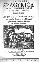 Picture 1 of 5 from Chirurgica spagyrica (1626), leaf 0