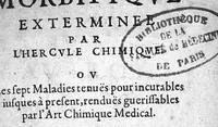 An illustration from L'Hydre morbifique exterminée par l'Hercule chimique (1628)