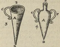 An illustration from Bouquet composé des plus belles fleurs chimiques Ou, Ajencement des preparations, & experiences és plus rares secrets, & medicamens pharmaco chimiques; prins des mineraux, animaux, & vegetaux. Le tout par une methode tres-facile, & non commune aux chimiques ordinaires ... (1629)