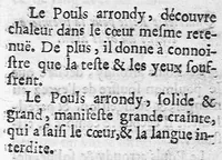 An illustration from Les secrets de la médecine des Chinois consistant en la parfaite connaissance du pouls (1671)