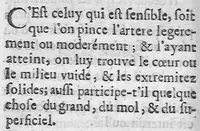 An illustration from Les secrets de la médecine des Chinois consistant en la parfaite connaissance du pouls (1671)