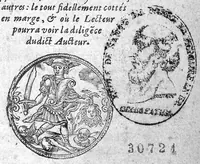 Picture 1 of 4 from Replique à la response de M. maistre Jacques Vairas...sur la refutation et dispute entre eux desbattues, quant à la curation des Arcbusades. Chasque article desbatu tant par la doctrine d’Hippocrates, Galen, Guy, Paracelse et autres : le tout fidellement cottés en marge, et ou le Lecteur pourra voir la diligence dudict Aucteur (1590), leaf 0
