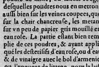 An illustration from L’epitome des ulceres ou les recherches tant théorique que pratique sur icelles... tradui t d'espagnol en françois par Brice Gay,.. (1614)
