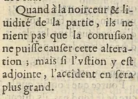 An illustration from Traité des blessures et des plaies faites par armes à feu...mis en forme par Pierre d'Ailly (1668)