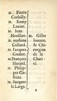 An illustration from Traité des hernies, ou descentes, contenant les causes, signes, accidens, remedes, & un avis aux hernieux, avec la maniere de bien faire & administrer les bandages d'acier & de fil de fer (1665)