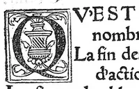 An illustration from La chirurgie de Paulus Aegineta. Qui est le sixiesme livre de ses Oeuvres. Item ung Opuscule de Galien, des tumeurs contre nature. Plus ung Opuscule dudict Galien, de la maniere de curer par abstraction de sang. Le tout traduict de Latin en Françoys par Maistre Pierre Tolet Medecin de l’Hospital de Lyon, (1540)