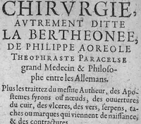 An illustration from La petite chirurgie autrement ditte La Bertheonee, ...plus les traittez du mesme autheur,...par Daniel Du Vivier (1623)