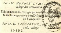 Picture 1 of 3 from Abrégé chirurgical, tiré des meilleurs autheurs de la Médecine (1644), leaf 0