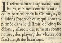 An illustration from Abrégé chirurgical, tiré des meilleurs autheurs de la Médecine (1644)