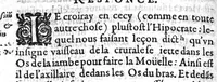 An illustration from Responce au Paradoxe de maistre Jacques de Marque ou il dict que la mouelle n’est pas la nourriture des os, (1607)