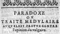 An illustration from Paradoxe ou traité medullaire auquel est amplement prouvé contre l’opinion commune & vulgaire que la moelle n’est pas la nourriture des os (1609)