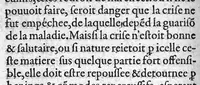 An illustration from La Chirurgie de Dominique Reulin Medecin de Bordeaux : fort utile et necessaire à tout homme exerçant cest art : comprise en cinq livres : le tout deduit par bon ordre, et facile methode. Avec deux Tables, l’une des Chapitres, l’autre des choses principales contenues en cest œuvre (1580)