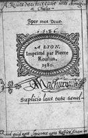 Picture 5 of 5 from Harmonie des corps célestes et humains, faicte et composée en unze dialogues, traictans des choses concernantes la Médecine et Astronomie : Par ant. Mizauld. Nouvellement et fort exactement traduicte de Latin en François. Nouvellement et fort exactement traduicte de Latin en François (1580), leaf 289