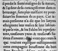 An illustration from Des satyres brutes, monstres et demons. De leur nature et adoration... (1627)