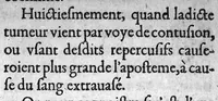 An illustration from La Quintessence de la chirurgie reduicte en cinq parties. Avec un antidotaire...composée par Frere jean Germain de l'ordre des Peres Minimes (1630)