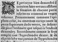 An illustration from Semaine ou practique anatomique. Par laquelle est enseigné par leçons le moyen de des-assembler les parties du corps humain... (1631)