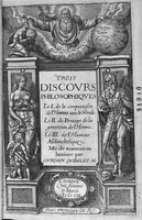 An illustration from Trois discours philosophiques. De la comparaison de l'homme avec le monde. Du principe de la génération de l'homme. De l'humeur mélancolique (1603)